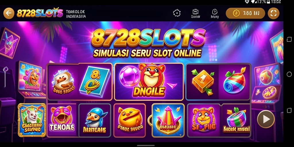 Tampilan gameplay menarik dari 8728SLOTS dengan mesin slot beragam.