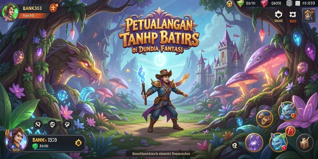 Tampilan gameplay mendebarkan di dunia petualangan BANK303.