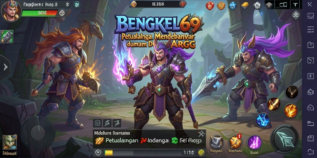 Tampilan seru dari pertarungan epik di BENGKEL69.