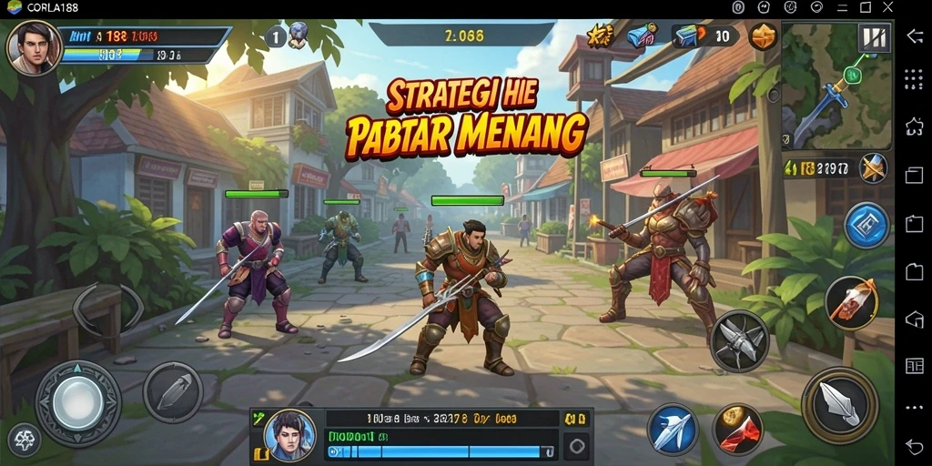 Tampilan gameplay CORLA188 dengan taktik strategis yang menarik.