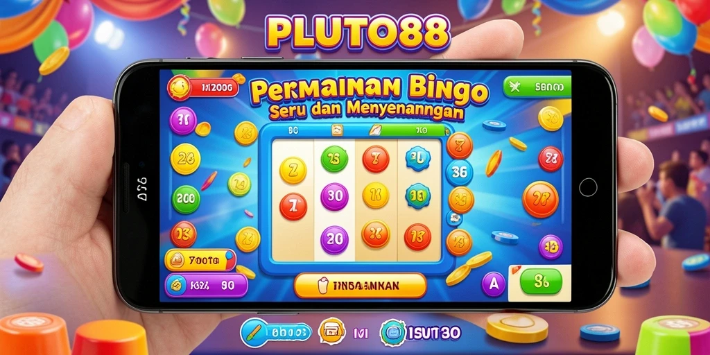 Tampilan gameplay seru dalam permainan Bingo PLUTO88.