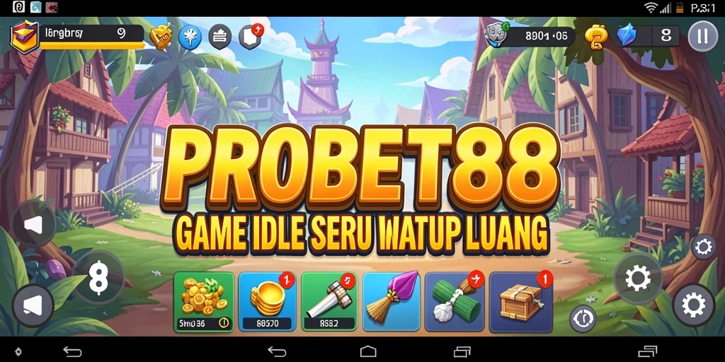 Tampilan gameplay <strong>PROBET88</strong> yang menawan dengan aktivitas Idle yang seru.