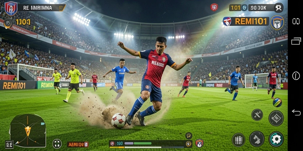 Tampilan gameplay REMI101 dengan aksi seru dan grafis menakjubkan.